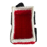 Vintage Handmade Crochet Truck Toy Vehicle Christmas Ornament VG