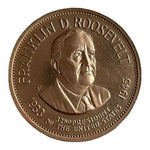 1968 Shell Presidential Hall of Fame Coin / Token Franklin D Roosevelt