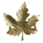 Gold Tone Metal Maple Leaf Napkin Rings Set of 10 Fall Autumn Table Decor EXC