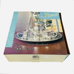 Vintage Home Trends Miniature Silverplate Coffee Tea Set 4pc Dollhouse Display