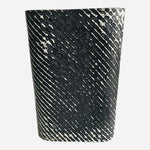 CB2 Chain Link Black White Ceramic Vase Handcrafted Portugal 12"x8" NWT