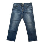 CAbi 764 Women's Cropped Jeans Size 6 Medium Wash Blue Stretch Denim Excellent