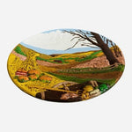 Vintage Byron Molds 3D Ceramic Wall Plate Fall Harvest Handpainted 13.5 Rare EXC