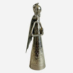 Handmade Polished Metal Angel Bell Danish Style Nativity Christmas Decor