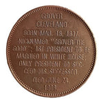 Grover Cleveland 22nd 24th President 1885-1897 Bronze Commemorative Medal Token