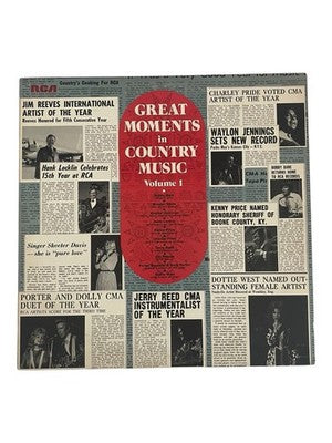 Great Moments In Country Music Vol 1 Vinyl LP RCA Records Waylon Dolly NM