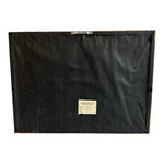 Rare Vintage 19"x14" Japanese Sutra Fan Framed Wall Art Underpainting Scene