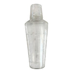 Vintage Plastic Cocktail Recipe Shaker Etched Drink Instructions Good Condition