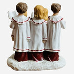 Vintage Children Choir Singers Christmas Figurine 5-Piece Group 2.5x2.5" Resin G