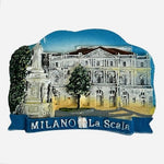 Milano La Scala Opera House 3D Resin Fridge Magnet Italy Souvenir 3"x2.25" VG