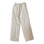 MNG Mango Pull-On Wide Leg Ivory Linen Pants Women’s Pants Size M NWOT