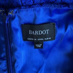 $169 Bardot Women's Blue Lily Long Sleeve V-neck Lace Dress Size 10/M-L NWOT