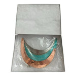 Unique Designer Metal Choker Necklace Turquoise Gold Silver Statement Jewelry