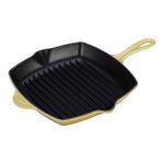 Vintage LE CREUSET Yellow Enamel Cast Iron Square Grill Skillet Pan 1.5Qt France