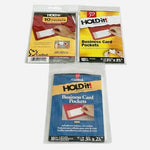 Cardinal HOLDit! Business Card Pockets Self-Adhesive 10pc Lot of 3 30 Total New