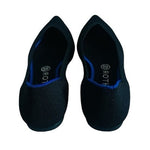 ROTHY’S The Point Black Blue Knit Pointed Toe Flats Women’s Size 9 NWOB