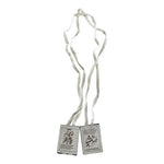 Sacred Heart Jesus & Immaculate Heart Mary Brown Scapular 100% Wool Set of 2 New