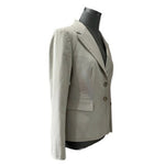 THE LIMITED Beige Button Front Long Sleeve Blazer Women’s Dress Jacket Size 8