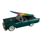 1955 Ford Thunderbird Green Die-Cast Model Car San Diego Surfboard Collectible