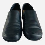Liz Claiborne Villager Hilda Black Leather Slip-On Loafers Womens 6.5 Flats