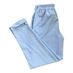 Women's Light Blue Stretch Ankle Pants Tapered Leg Pull-On Size M NWT
