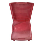 IRIS Retro Red Plastic Flip Top Storage Lunch Box Scrapbook Organizer 14.5 Good+