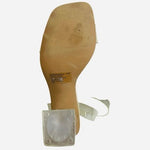 Steve Madden Camille Women's Clear Block Heel Ankle Strap Sandals Sz 8.5