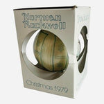 Vintage Norman Rockwell Snow Sculpture Christmas Ornament 1979 Schmid NIB