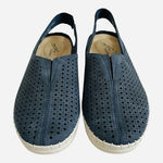 Easy Street SoFresh Navy Blue Comfort Slingback Flats Sneakers Womens Sz 6.5M
