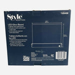 Style LED Table Top Note Board Double Sided with Integrated Lighting NIB