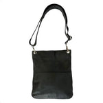 Anthropologie Margot Black Leather Crossbody Shoulder Bag 10”x12”