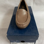 SAS Simplify Sunstone Gold Metallic Leather Moccasin Loafer Women's Size 6.5 NIB