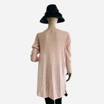 Divided by H&M Blush Pink Open Front Duster Cardigan Size L VG