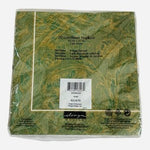 Design Design "Engraved" Green Luncheon Napkins 20 Count Damask NIP Elegant