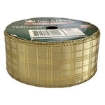 New Trim A Home Gold Mesh Holiday Ribbon with Wire Edge 2" 18ft Gift Decoration