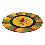 Vintage Hand Painted Ceramic Chili Pepper Plate 13" Southwest Sunburst VG