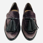 Vince Camuto Geralin Velvet Tassel Loafers Women's 6/36 Grayish Purple NIB