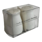 Pier 1 Imports White Ceramic Salt and Pepper Shakers Classic NIB