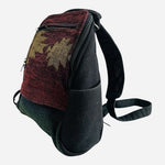Art of Bags Southwestern Woven Mini Backpack Red Green Gold Pattern Boho VG