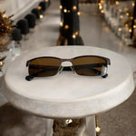 POLICE Men’s Sunglasses Frame Only VPL 431K Glider 140 Brown 54-17
