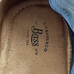 G.H. Bass & Co Lana Women’s 9.5M Blue Leather Slip-On Ballet Flats