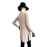 Divided by H&M Blush Pink Open Front Duster Cardigan Size L VG