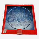 HOME FOR THE HOLIDAYS 15" Crystal Platter Christmas Tree Carolers Decoration NIB