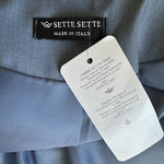 Sette Sette Womens 2-Piece Light Blue Boho Pant Set Made Italy Wrap Tie S/M NWT