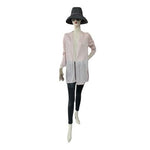 Divided by H&M Blush Pink Open Front Duster Cardigan Size L VG