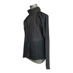 Avia Women's Black Hooded Windbreaker M Zip Front Long Sleeve Good Condition