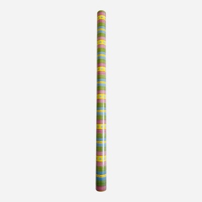 Easter Gift Wrap Roll Pastel Stripe Bunny Floral Print 30 sq feet NIP