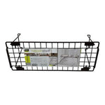 Smart Design Helper Shelf Medium Brown Finish Stackable Wire Rack New