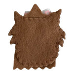 Felt Yorkie Puppy Face Applique Patch with Bow Lot of 2 New Handmade