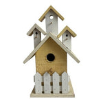 Wooden Bird House Nest Outdoor Garden Patio Decor Feeder Gift New Rustic